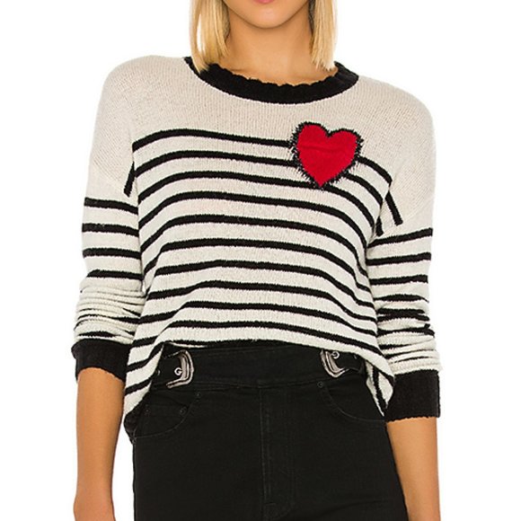 Rails Sweaters - Sold 🎄RAILS Perci Heart Sweater Bretton Stripe